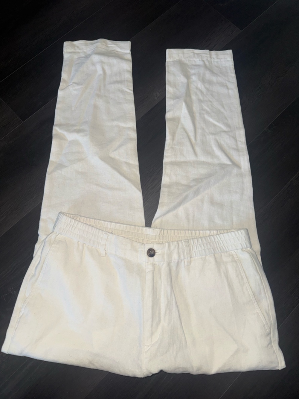 Banana Republic Cream Casual Chinos